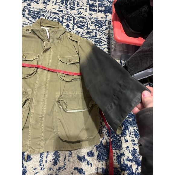 Current Elliott Lone Soldier Jacket with Ombre Coated Sleeves - Picture 6 of 11